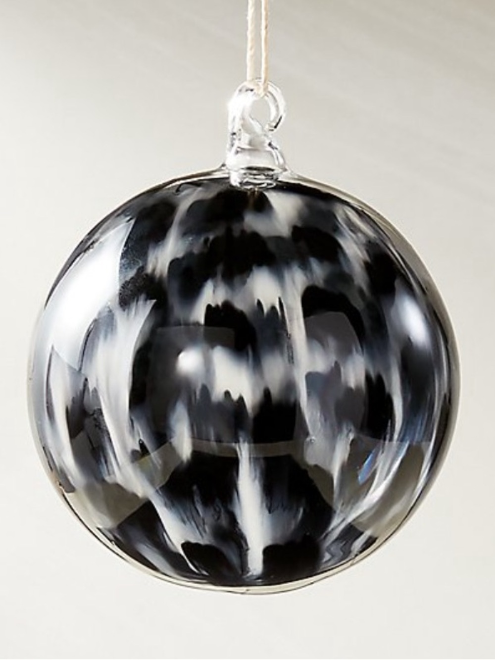 CB2 Glass Tie Dye Ornament